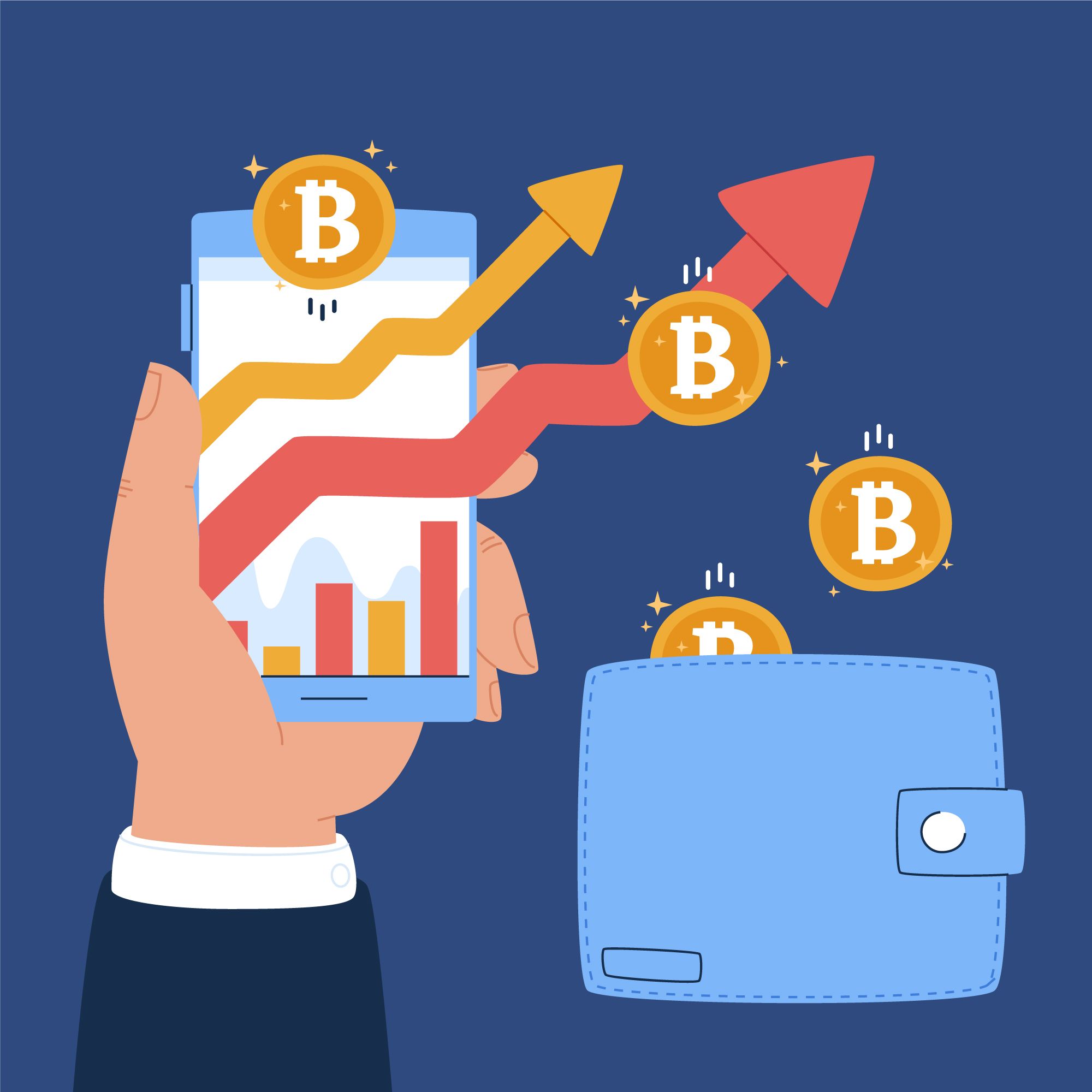 Young Indian user trading crypto assets on a mobile app, symbolizing rising retail adoption in India.