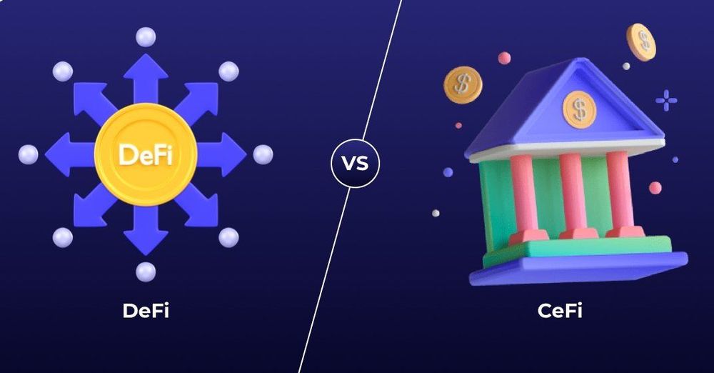 defi and cefi visual illustration