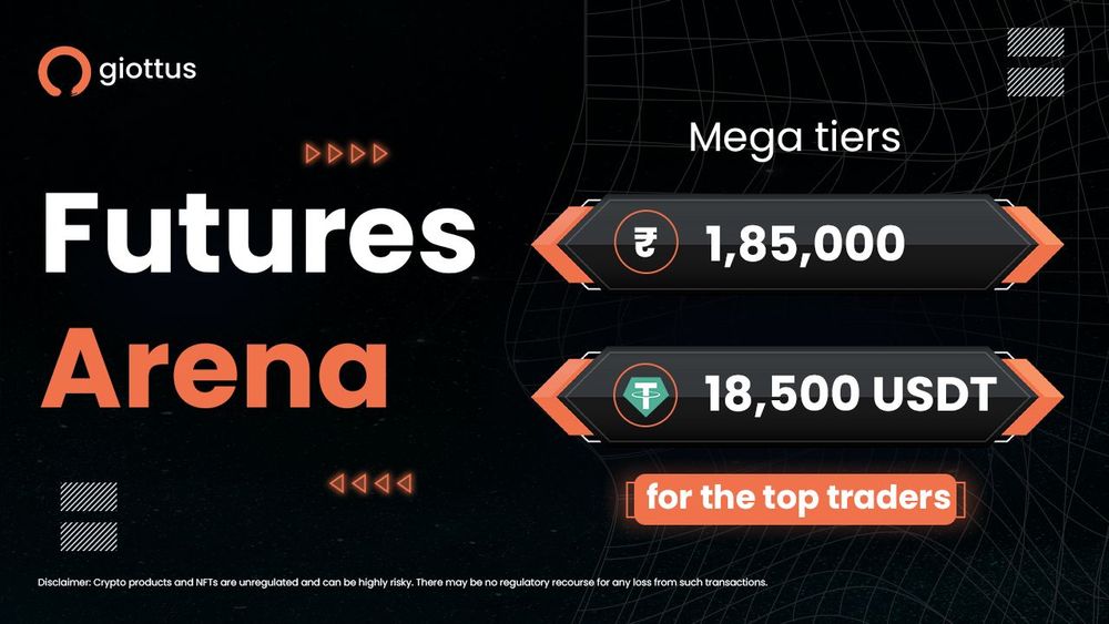Giottus Futures Arena Monthly Mega Tiers rewards