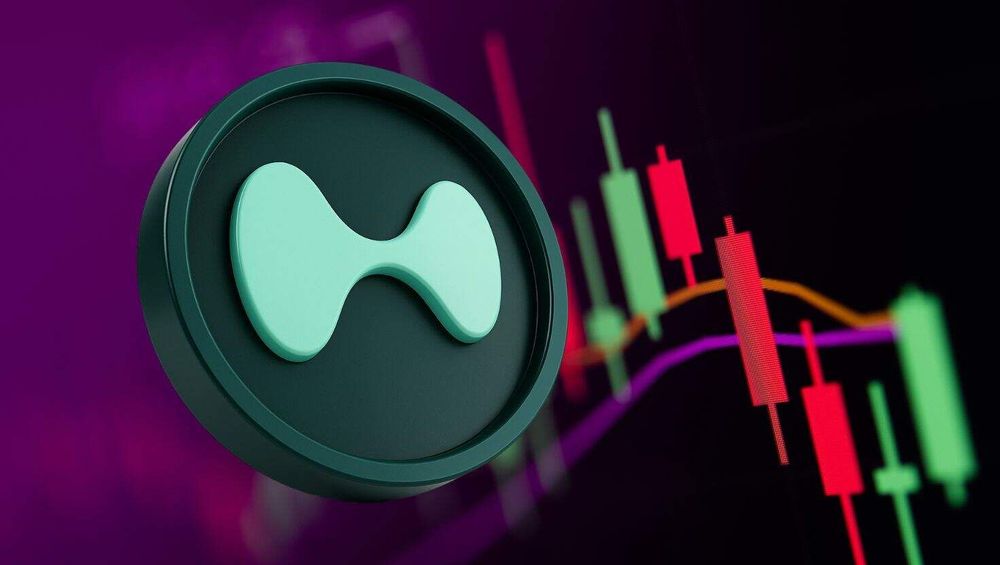 Hyperliquid crypto with a bar graph illustration