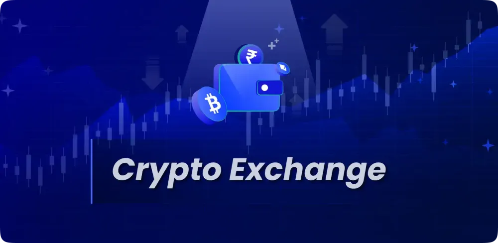 Crypto exchange lettering