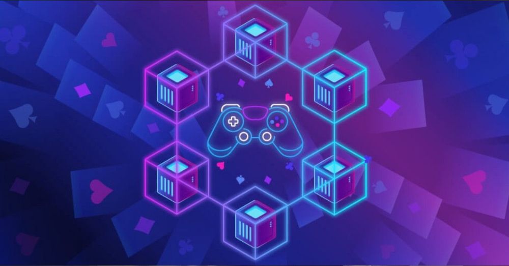 GameFi blockchain gaming illustration