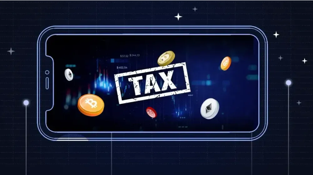 Tax name on a mobile illustration